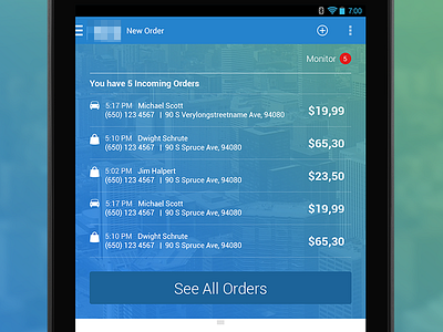 POS app android blue eat food order pos