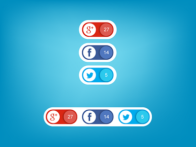 Social Buttons [Free AI] ai download free icons psd social