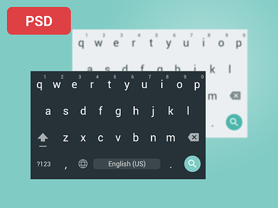 Android Material Design Keyboard for Nexus4 android free freebie keyboard material design mockup psd