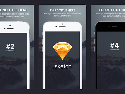 Appstore screenshots template for iPhone sizes (Sketch Freebie) 6plus apple appstore download free ios phone preview screenshots se sketch template