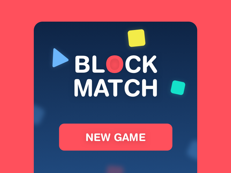 Block Match Game by Evgeniy Loktev on Dribbble