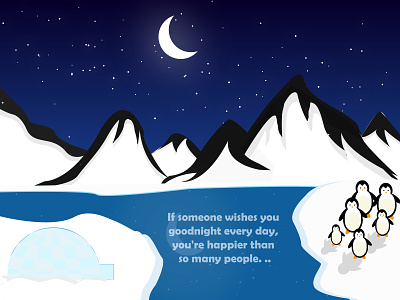 Night Snow illustration