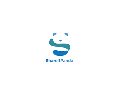 shareitpanda logo combination s and panda design dribbble logo panda simple vector