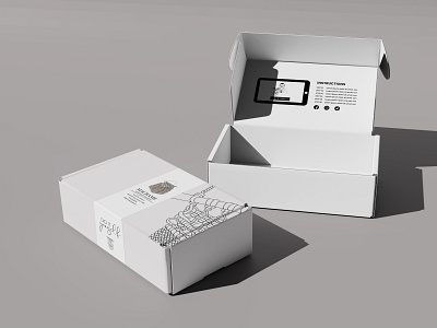 Macrame Box Packaging branding design illustration macrame minimal package packaging design premium packaging