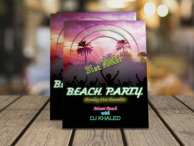 31st Night Party Flyer banner banner design beach flyer dj flyer flyer flyer artwork flyer design music album party flyer