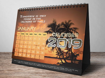 #New #Year #Calender brand and identity calendar calendar 2019 calendar design corporate branding new year stationary design