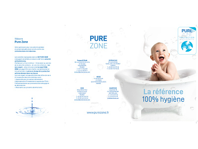 Pure Zone brochure design branding brochure design design flyer logo minimal photo print type typography