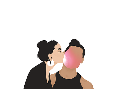 Light Me Up character characterdesign illustration kiss love woman