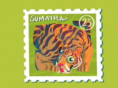 Sumatran Tiger Stamp