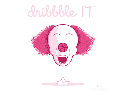 Dribbble IT boat design dribbble dribbble ball float horror horror movie illustration. it vector