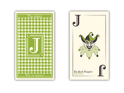 Dr. Jack Napier business card dribbble illustrator joker vector villian warming