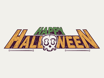 Happy Halloween! halloween happy illustrator skull treat trick trickortreat