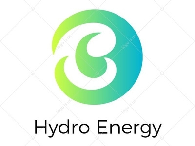 Hydro Energy Kn1il abstract drop energy gradient hydro logo round vector