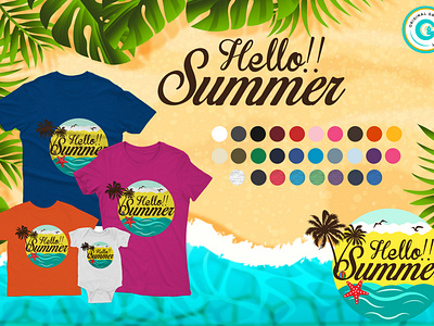 Hello Summer Social media advertising design