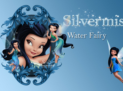 Silver Disney Fairies Desktop Wallpapers advertising design facebook fairy fairytale freelancer fun graphic design graphicdesign kids photoshop