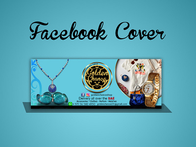 Golden Chance Facebook Cover accessories brand branding freelancer graphic design graphicdesign photoshop