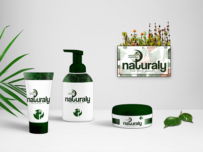 Naturaly Cosmetics Branding and Product Design. brand branding design freelancer graphic design graphicdesign logo nature organic photoshop product productdesign