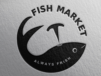 Logo Design - Fish Market brand branding design freelancer graphic design graphicdesign illustration logo