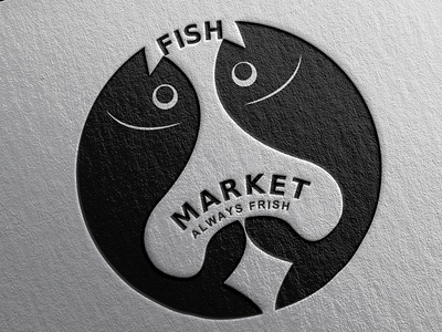 Logo Design - Fish Market brand branding design freelancer graphic design graphicdesign illustration logo