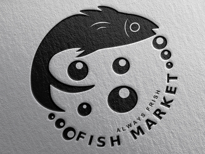 Logo Design - Fish Market brand branding design freelancer graphic design graphicdesign illustration logo