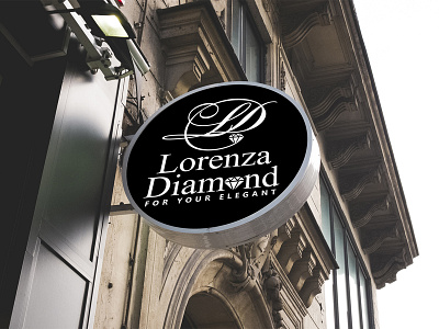 شعار وكتالوج - Logo and Catalog Lorenza Diamond brand branding design diamond diamond logo elegance elegant freelancer graphic design graphicdesign jewelery logo logo design luxury luxury brand product