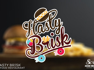 Hasty Brisk brand design fast food food freelancer graphic design graphicdesign illustration logo restaurant typography