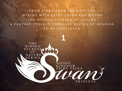 Swan Princess - The Hidden Secrets Of Nature brand digitalart editing fantasy art freelancer graphic design graphicdesign illustration logo manipulation nature photoshop swan
