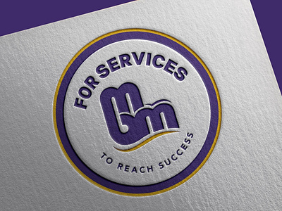 MBM For Services Logo Design brand branding business company design elegant facebook freelancer graphic design graphicdesign logo photoshop