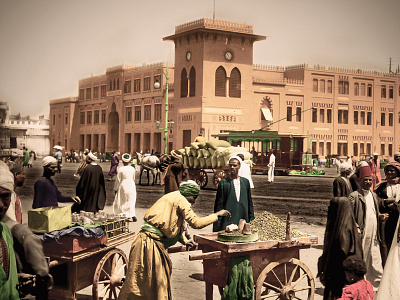 Cairo 1920 photo colorized