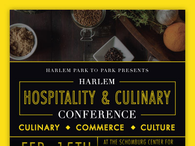 Conference poster conference culinary hospitality poster print