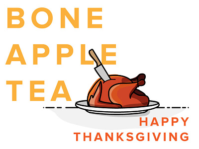 Thank you Dribbble, Bon Appetit! illustration thanksgiving turkey