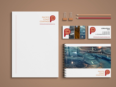 Logo & Stationery Concepts - Pacific Coast Coatings