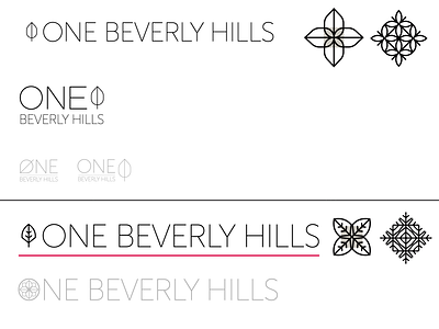 One Beverly Hills Logo/Wordmark Explorations branding logo los angeles process