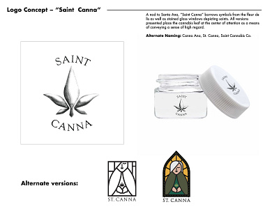 Saint Canna logo branding cannabis branding cannabis logo