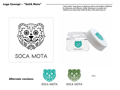 Soca Mota logo cannabis cannabis branding cannabis logo
