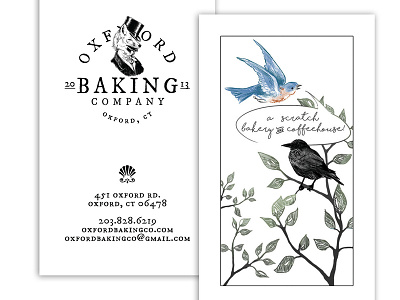 Oxford Baking Co. Business Cards brand design business cards visual identity