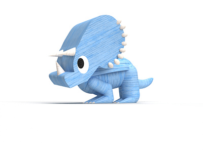 3D Triceratops