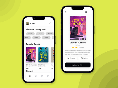 Bookwom E-commerce app design