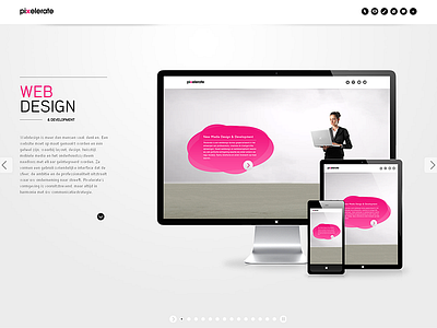 Pixelerate Webdesign clean css3 html5 jquery minimal portfolio web web development webdesign