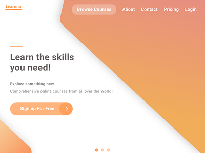 Leranna - Online courses learning app online course web deisgn