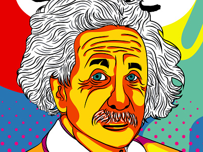 Albert Einstein albert albert einstein cartoon education einstein energy geek genius illustration person physicist physics pop art professor relativity science scientist teacher vector