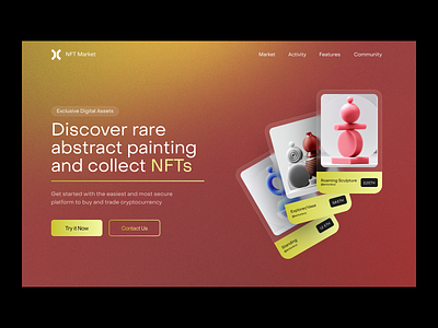 NFT. - NFTs Marketplace Header