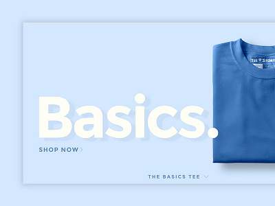 Basics Tee Product Page app application graphic graphic design graphic design product product page ui ux website