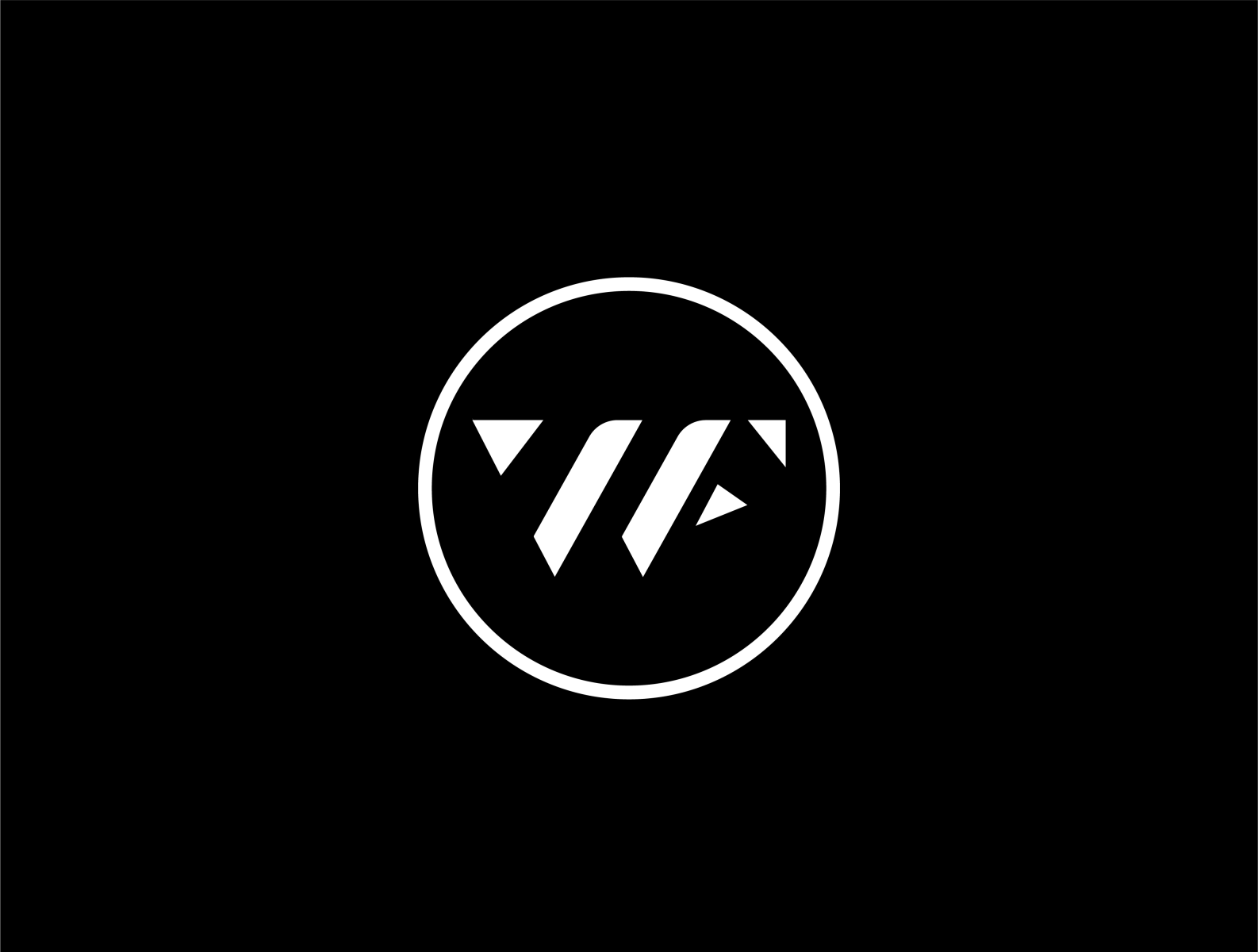 Initial letter wf logo template with circle icon Vector Image