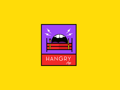 Hangry App app boxing food brand and identity branding branding design brazil flat design food and beverage food app hangry hungry icon logo a day minimal app minimalism minimalist design mobile typography ui ux