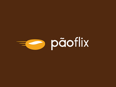 Paoflix app brand and identity design flat design food logo icon identity logo logo a day minimal app minimalism minimalist minimalist design negative space logo pao portuguese food typography ui ux website