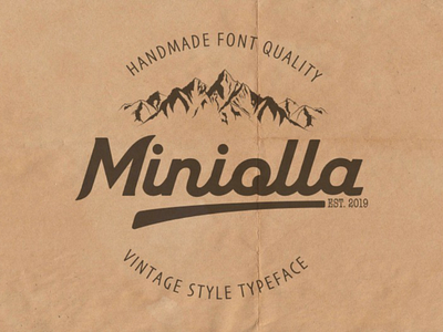 Introduce minolla font script calligraphy