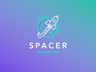 Logo: Spacer, far away trips branding interface logo product product design ui user experience ux