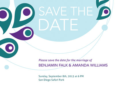 Save The Date Design print design wedding