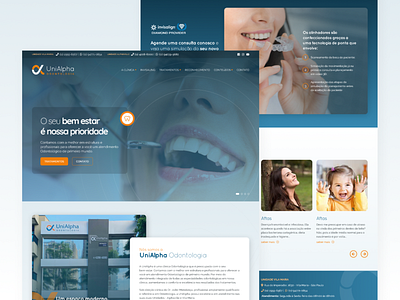 UniAlpha Odontologia design interface redesign ui uidesign webdesign